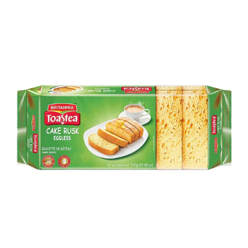 BRITANNIA CAKE RUSK (EGG LESS) 550G