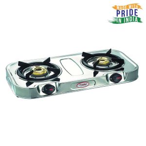PRESTIGE STEEL TOP 2BURNER GAS STOVE