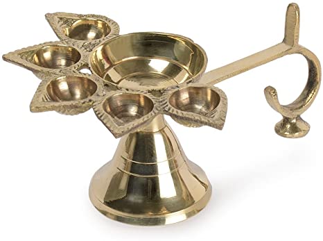 BRASS PAANCH AARTI SMALL