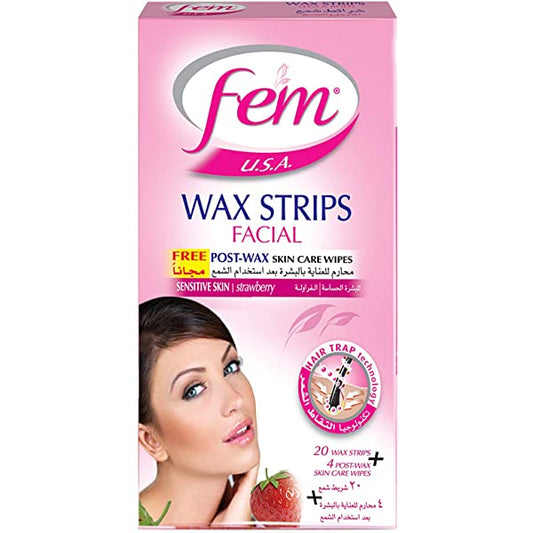 FEM FACIAL WAX STRIPS