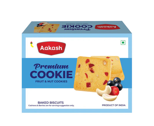 AAKASH PREMIUM COOKIES -FRUIT &amp; NUT 250GM-2 FOR $6