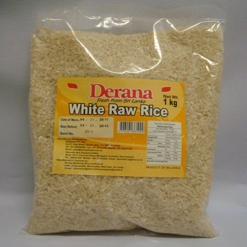 DERANA WHITE RAW RICE 1KG