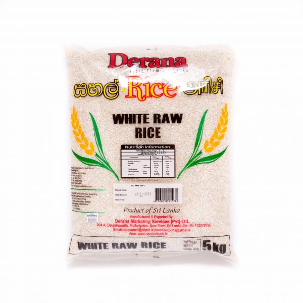 DERANA WHITE RAW RICE 5KG