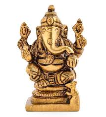 BRASS GANESH IDOL SMALL