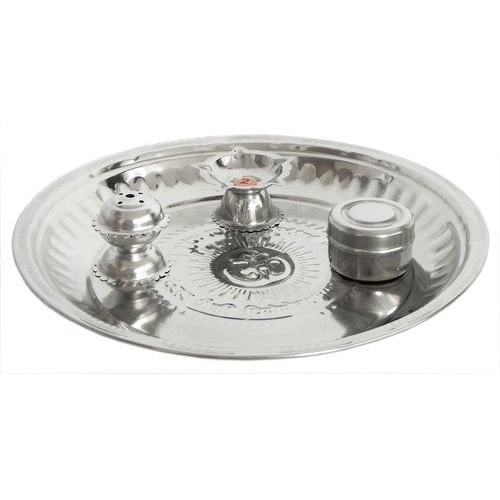 STAINLESS STEEL PUJA THALI