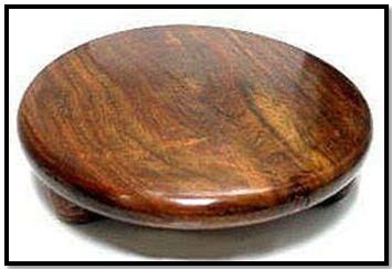 WOODEN CHAKLA (ROLLING BASE)