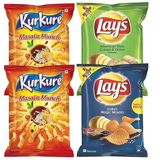 LAYS &amp; KURKURE x 3
