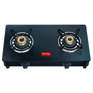PRESTIGE GLASS TOP 2 BURNER GAS STOVE